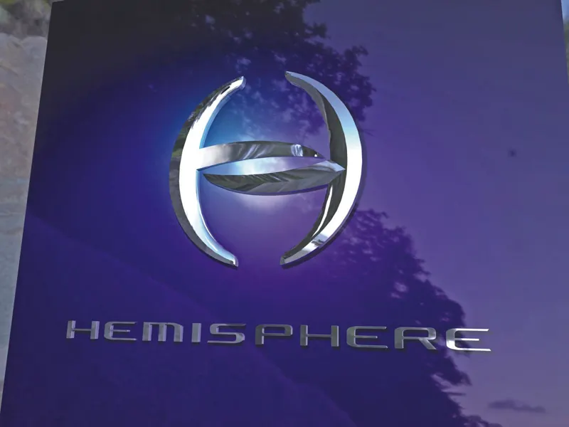 Chrome yacht insignia